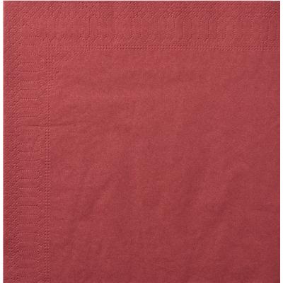 SERVIETTE BORDEAUX OUATE 30X39 LOT DE 100