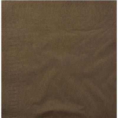 SERVIETTE CHOCOLAT OUATE 39X39 LOT DE 100