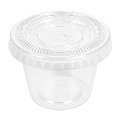 Couvercle pot à sauce 30 ml transparent