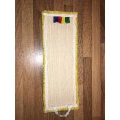 FRANGE DEPOUSSIERAGE JAUNE VELCRO 43x15cm