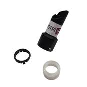 Embout de flexible côté tube à clipser diamètre 32mm avec Clip + Bague pour aspirateur Numatic, Tennant...