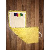 FRANGE DEPOUSSIERAGE JAUNE VELCRO 43x15cm