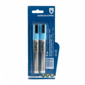 FEUTRES CRAIE ARDOISE FIN  BLEU FLUORESCENT LOT DE 2