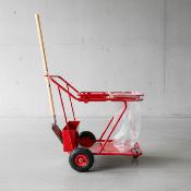 chariot de voirie tri selectif bi flux carré