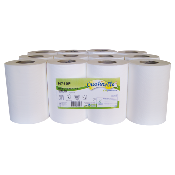 BOBINES D'ESSUYAGES 200F BLANCHE DEVIDAGE CENTRAL - LOT DE 12