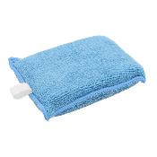 EPONGE BLEUE DUO face grattante et lisse MICROFIBRE 14x9cm