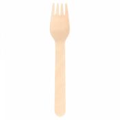 FOURCHETTE BOIS 15,5 cm BIODEGRADABLE Lot de 100