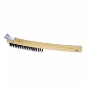 BROSSE AVEC RACLETTE FIL METALLIQUE