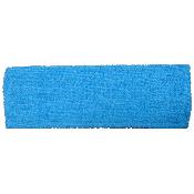 FRANGE MICROFIBRE BLEU DE LAVAGE A LANGUETTES ET POCHES 44x15cm