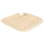 ASSIETTES COCKTAIL NATUREL AVEC PORTE COUPES 21X21X1.5CM lot de 25