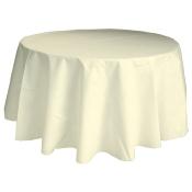 NAPPE RONDE IVOIRE CELISOFT DIAM 240CM