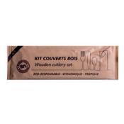 KIT COUVERTS 4 en 1 BOIS EN SACHET Carton de 250 