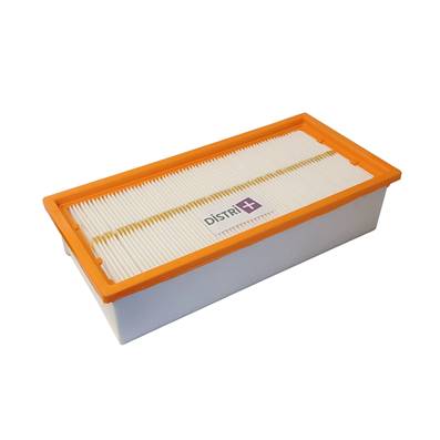 Filtre plissé plat en polyester compatible pour aspirateur Karcher NT65/2, NT72/2, NT75/2, 69042840, 6.904-284.0 - Lot de 1 filtre