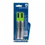 FEUTRES CRAIE ARDOISE FIN JAUNE FLUORESCENT LOT DE 2