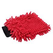 GANT DE LAVAGE MICROFIBRE RASTA ROUGE