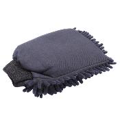 GANT DE LAVAGE MICROFIBRE RASTA NOIR