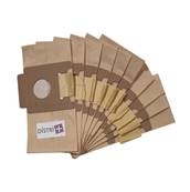 Sac aspirateur compatible avec Moulinex Powerpack, BQ1, BQ2, BQ3, Effimax, DJ1, DJ5 - pochette de 10 sacs papier