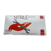 GANT NITRILE ORANGE NON POUDRE BOITE DE 50