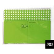 SET DE TABLE PAPIER + SERVIETTE "BO ET BIO" Lot de 20