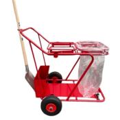 chariot de voirie tri selectif bi flux carré